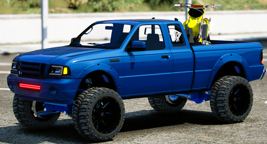 (Debadged) Ford Ranger With Bike | Rubban