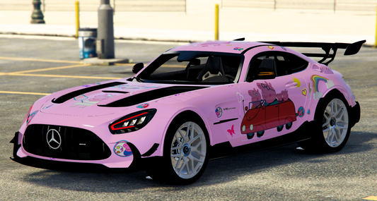 Mercedes GT AMG Peppa Pig Animated | WrestBoys Customs