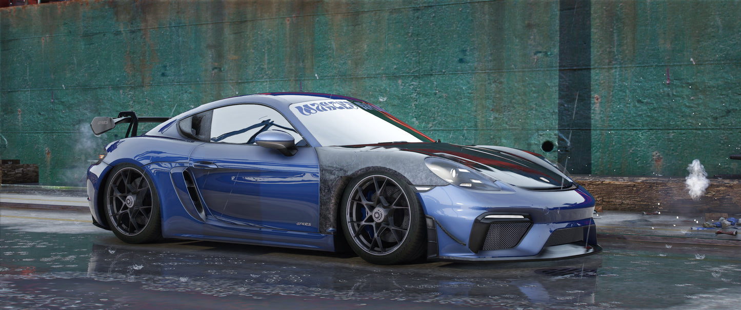 Custom Carbon Porsche GT4 RS | Wasted Money Fab